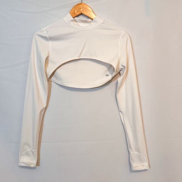 3 FOR $50! 🎁 ATHLETA White Eclipse Mock-Neck Shrug Sz. XS - Picture 2 of 5